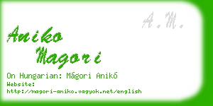 aniko magori business card