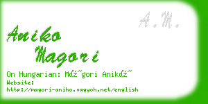 aniko magori business card